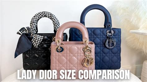 lady dior small vs medium|small lady dior bag price.